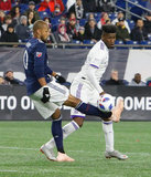 during New England Revolution and Orlando City SC MLS match at Gillette Stadium in Foxboro, MA on Saturday, October 13, 2018. Revs won 2-0. CREDIT/ CHRIS ADUAMA