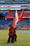 Honor guards during New England Revolution and Orlando City SC MLS match at Gillette Stadium in Foxboro, MA on Saturday, July 27, 2019.  Revs won 4-1. CREDIT/CHRIS ADUAMA
