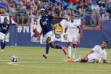 Wilfried Zahibo (23), Tesho Akindele (13) during New England Revolution and Orlando City SC MLS match at Gillette Stadium in Foxboro, MA on Saturday, July 27, 2019.  Revs won 4-1. CREDIT/CHRIS ADUAMA