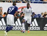 Lamine Sane (22) during New England Revolution and Orlando City SC MLS match at Gillette Stadium in Foxboro, MA on Saturday, July 27, 2019.  Revs won 4-1. CREDIT/CHRIS ADUAMA