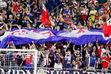 The Fort celebrates goal during New England Revolution and Orlando City SC MLS match at Gillette Stadium in Foxboro, MA on Saturday, July 27, 2019.  Revs won 4-1. CREDIT/CHRIS ADUAMA