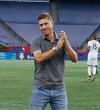 Chris Tierney during New England Revolution and Los Angeles Football Club MLS match at Gillette Stadium in Foxboro, MA on Saturday, August 3, 2019. LAFC won 2-0. CREDIT/CHRIS ADUAMA