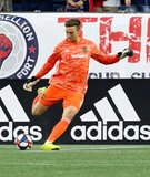 Tyler Miller (1)-GK during New England Revolution and Los Angeles Football Club MLS match at Gillette Stadium in Foxboro, MA on Saturday, August 3, 2019. LAFC won 2-0. CREDIT/CHRIS ADUAMA