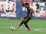 Latif Blessing (7) during New England Revolution and Los Angeles Football Club MLS match at Gillette Stadium in Foxboro, MA on Saturday, August 3, 2019. LAFC won 2-0. CREDIT/CHRIS ADUAMA