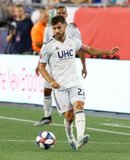 Carles Gil (22) during New England Revolution and Los Angeles Football Club MLS match at Gillette Stadium in Foxboro, MA on Saturday, August 3, 2019. LAFC won 2-0. CREDIT/CHRIS ADUAMA