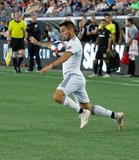Diego Fagundez (14) during New England Revolution and Los Angeles Football Club MLS match at Gillette Stadium in Foxboro, MA on Saturday, August 3, 2019. LAFC won 2-0. CREDIT/CHRIS ADUAMA
