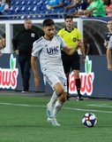Carles Gil (22) during New England Revolution and Los Angeles Football Club MLS match at Gillette Stadium in Foxboro, MA on Saturday, August 3, 2019. LAFC won 2-0. CREDIT/CHRIS ADUAMA