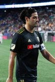 Carlos Vela (10) during New England Revolution and Los Angeles Football Club MLS match at Gillette Stadium in Foxboro, MA on Saturday, August 3, 2019. LAFC won 2-0. CREDIT/CHRIS ADUAMA