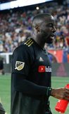 Adama Diomande (99) during New England Revolution and Los Angeles Football Club MLS match at Gillette Stadium in Foxboro, MA on Saturday, August 3, 2019. LAFC won 2-0. CREDIT/CHRIS ADUAMA