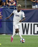 Wilfried Zahibo (23) during New England Revolution and Los Angeles Football Club MLS match at Gillette Stadium in Foxboro, MA on Saturday, August 3, 2019. LAFC won 2-0. CREDIT/CHRIS ADUAMA