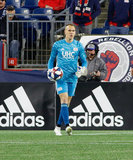 Cody Cropper (1) during New England Revolution and Montreal Impact MLS match at Gillete Stadium in Foxboro, MA on Wednesday, April 24, 2019. Montreal beat Revs 3-0. CREDIT/ CHRIS ADUAMA