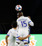 Zachary Brault-Guillard (15) during New England Revolution and Montreal Impact MLS match at Gillete Stadium in Foxboro, MA on Wednesday, April 24, 2019. Montreal beat Revs 3-0. CREDIT/ CHRIS ADUAMA