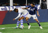 Anthony Jackson-Hamel (11), Edgar Castillo (8) during New England Revolution and Montreal Impact MLS match at Gillete Stadium in Foxboro, MA on Wednesday, April 24, 2019. Montreal beat Revs 3-0. CREDIT/ CHRIS ADUAMA