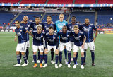 Revs Starting XI during New England Revolution and Montreal Impact MLS match at Gillete Stadium in Foxboro, MA on Wednesday, April 24, 2019. Montreal beat Revs 3-0. CREDIT/ CHRIS ADUAMA