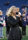 National Anthem during New England Revolution and Montreal Impact MLS match at Gillette Stadium in Foxboro, MA on Wednesday, April 24, 2019. Montreal beat Revs 3-0. CREDIT/ CHRIS ADUAMA
