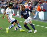Teal Bunbury (10) during New England Revolution and Montreal Impact MLS match at Gillete Stadium in Foxboro, MA on Wednesday, April 24, 2019. Montreal beat Revs 3-0. CREDIT/ CHRIS ADUAMA