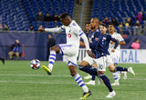 Zakaria Diallo (5) during New England Revolution and Montreal Impact MLS match at Gillette Stadium in Foxboro, MA on Wednesday, April 24, 2019. Montreal beat Revs 3-0. CREDIT/ CHRIS ADUAMA