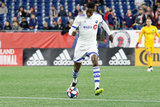 Zakaria Diallo (5) during New England Revolution and Montreal Impact MLS match at Gillete Stadium in Foxboro, MA on Wednesday, April 24, 2019. Montreal beat Revs 3-0. CREDIT/ CHRIS ADUAMA