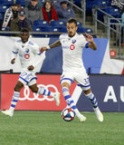 Maximiliano Urruti (37) during New England Revolution and Montreal Impact MLS match at Gillette Stadium in Foxboro, MA on Wednesday, April 24, 2019. Montreal beat Revs 3-0. CREDIT/ CHRIS ADUAMA