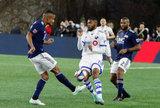 Michael Mancienne (28), Anthony Jackson-Hamel (11) during New England Revolution and Montreal Impact MLS match at Gillete Stadium in Foxboro, MA on Wednesday, April 24, 2019. Montreal beat Revs 3-0. CREDIT/ CHRIS ADUAMA