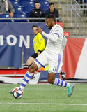 Anthony Jackson-Hamel (11) during New England Revolution and Montreal Impact MLS match at Gillete Stadium in Foxboro, MA on Wednesday, April 24, 2019. Montreal beat Revs 3-0. CREDIT/ CHRIS ADUAMA