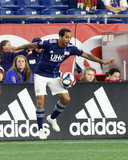 Edgar Castillo (8) during New England Revolution and Montreal Impact MLS match at Gillete Stadium in Foxboro, MA on Wednesday, April 24, 2019. Montreal beat Revs 3-0. CREDIT/ CHRIS ADUAMA