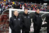 Coach Adrian Heath and Staff before New England Revolution and Minnesota United FC MLS match at Gillette Stadium in Foxboro, MA on Saturday, March 25, 2017. Revs won 5-2. CREDIT/ CHRIS ADUAMA
