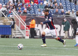 Lee Nguyen (24) before New England Revolution and Minnesota FC MLS match at Gillette Stadium in Foxboro, MA on Saturday, March 25, 2017. Revs won 5-2. CREDIT/ CHRIS ADUAMA