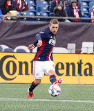 Scott Caldwell (6) during New England Revolution and Minnesota FC MLS match at Gillette Stadium in Foxboro, MA on Saturday, March 25, 2017. Revs won 5-2. CREDIT/ CHRIS ADUAMA