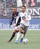 Ibson (7) and Juan Agudelo (17) during New England Revolution and Minnesota United FC MLS match at Gillette Stadium in Foxboro, MA on Saturday, March 25, 2017. Revs won 5-2. CREDIT/ CHRIS ADUAMA