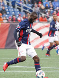 Benjamin Angoua (4) during New England Revolution and Minnesota FC MLS match at Gillette Stadium in Foxboro, MA on Saturday, March 25, 2017. Revs won 5-2. CREDIT/ CHRIS ADUAMA