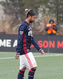 Lee Nguyen (24) during New England Revolution and Minnesota United FC MLS match at Gillette Stadium in Foxboro, MA on Saturday, March 25, 2017. Revs won 5-2. CREDIT/ CHRIS ADUAMA