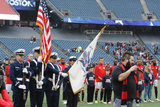 National Anthem before New England Revolution and Minnesota United FC MLS match at Gillette Stadium in Foxboro, MA on Saturday, March 25, 2017. Revs won 5-2. CREDIT/ CHRIS ADUAMA