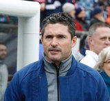 Jay Heaps - Head Coach before New England Revolution and Minnesota FC MLS match at Gillette Stadium in Foxboro, MA on Saturday, March 25, 2017. Revs won 5-2. CREDIT/ CHRIS ADUAMA