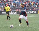 during New England Revolution and Minnesota United FC MLS match at Gillette Stadium in Foxboro, MA on Saturday, March 25, 2017. Revs won 5-2. CREDIT/ CHRIS ADUAMA
