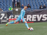 Cody Cropper (1) during New England Revolution and Minnesota FC MLS match at Gillette Stadium in Foxboro, MA on Saturday, March 25, 2017. Revs won 5-2. CREDIT/ CHRIS ADUAMA