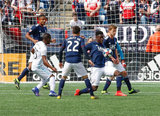 Jalil Anibaba (3) during New England Revolution and Minnesota United FC MLS match at Gillette Stadium in Foxboro, MA on Saturday, March 30, 2019. Revs won 2-1. CREDIT/ CHRIS ADUAMA