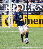 Carles Gil (22) during New England Revolution and Minnesota United FC MLS match at Gillette Stadium in Foxboro, MA on Saturday, March 30, 2019. Revs won 2-1. CREDIT/ CHRIS ADUAMA