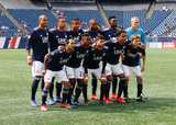 Revs Starting XI during New England Revolution and Minnesota United FC MLS match at Gillette Stadium in Foxboro, MA on Saturday, March 30, 2019. Revs won 2-1. CREDIT/ CHRIS ADUAMA