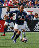 Teal Bunbury (10) during New England Revolution and Minnesota United FC MLS match at Gillette Stadium in Foxboro, MA on Saturday, March 30, 2019. Revs won 2-1. CREDIT/ CHRIS ADUAMA