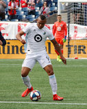Angelo Rodriguez (9) during New England Revolution and Minnesota United FC MLS match at Gillette Stadium in Foxboro, MA on Saturday, March 30, 2019. Revs won 2-1. CREDIT/ CHRIS ADUAMA