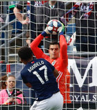 Vito Mannone (1) during New England Revolution and Minnesota United FC MLS match at Gillette Stadium in Foxboro, MA on Saturday, March 30, 2019. Revs won 2-1. CREDIT/ CHRIS ADUAMA