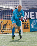 Cody Cropper (1) during New England Revolution and Minnesota United FC MLS match at Gillette Stadium in Foxboro, MA on Saturday, March 30, 2019. Revs won 2-1. CREDIT/ CHRIS ADUAMA