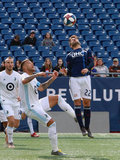 Carles Gil (22) during New England Revolution and Minnesota United FC MLS match at Gillette Stadium in Foxboro, MA on Saturday, March 30, 2019. Revs won 2-1. CREDIT/ CHRIS ADUAMA