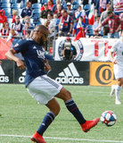 Andrew Farrell (2) during New England Revolution and Minnesota United FC MLS match at Gillette Stadium in Foxboro, MA on Saturday, March 30, 2019. Revs won 2-1. CREDIT/ CHRIS ADUAMA