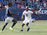 Wilfried Zahibo (23), Ike Opara (3) during New England Revolution and Minnesota United FC MLS match at Gillette Stadium in Foxboro, MA on Saturday, March 30, 2019. Revs won 2-1. CREDIT/ CHRIS ADUAMA