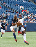 Andrew Farrell (2) during New England Revolution and Minnesota United FC MLS match at Gillette Stadium in Foxboro, MA on Saturday, March 30, 2019. Revs won 2-1. CREDIT/ CHRIS ADUAMA