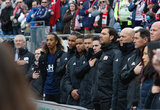 Revs bench during Revolution and NYCFC MLS match at Gillette Stadium in Foxboro, MA on Saturday, March 24, 2018. The match ended 2-2. CREDIT/ CHRIS ADUAMA