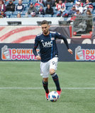 Gabriel Somi (91) during Revolution and NYCFC MLS match at Gillette Stadium in Foxboro, MA on Saturday, March 24, 2018. The match ended 2-2. CREDIT/ CHRIS ADUAMA