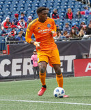 Sean Johnson (1) during Revolution and NYCFC MLS match at Gillette Stadium in Foxboro, MA on Saturday, March 24, 2018. The match ended 2-2. CREDIT/ CHRIS ADUAMA